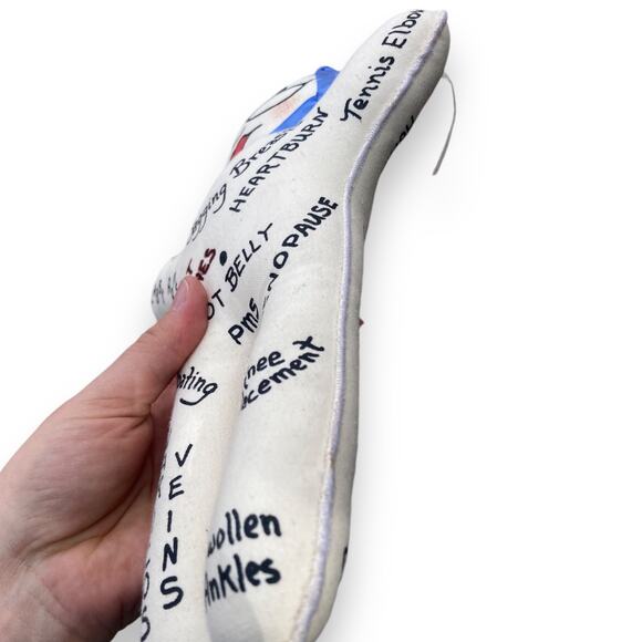 Humorous Vintage Woman Acupuncture Feminine Aging Blue Haired Cloth Voodoo Doll - Picture 13 of 14